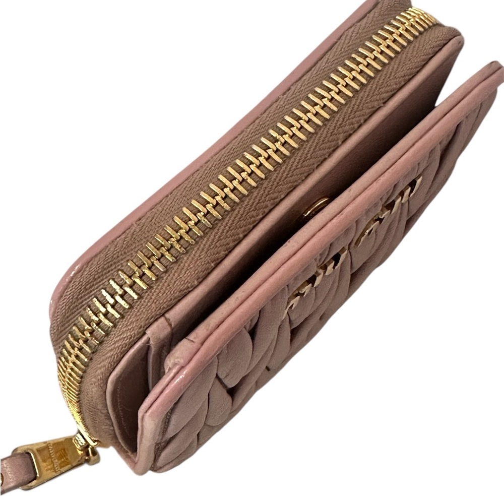 Miu Miu Small Matelasse Nappa Leather Wallet - Picture 4 of 9